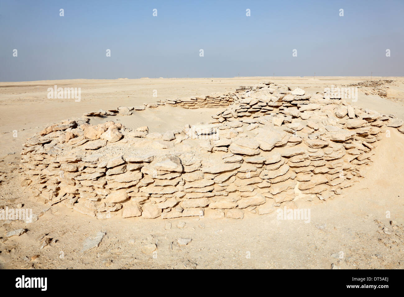 The Zekreet Fort Ruins in Qatar, Middle East Stock Photo