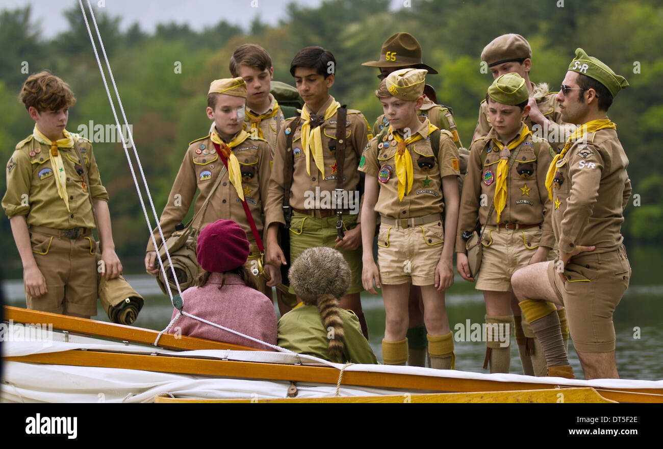Hedges Gilman Kilgore Schwartzman Moonrise Kingdom 2012 Stock Photo Alamy