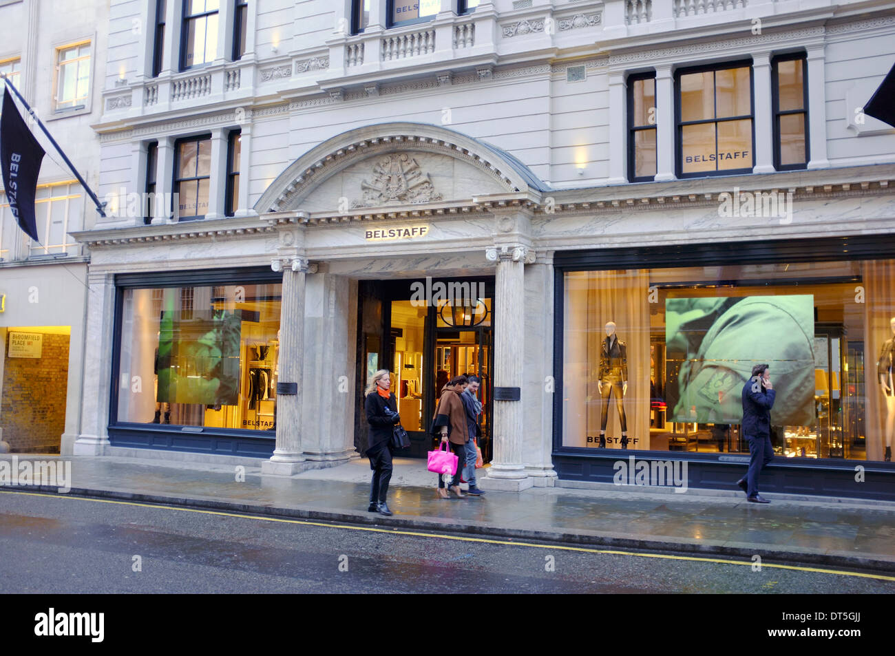 Belstaff Designer Fashion Boutique, Bond street, London Stock Photo - Alamy