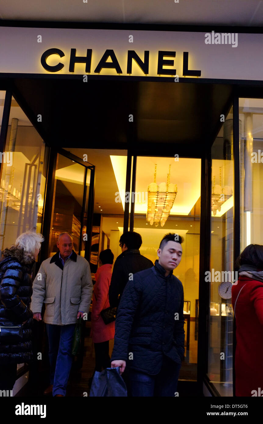 Chanel store on Bond street, London Stock Photo - Alamy