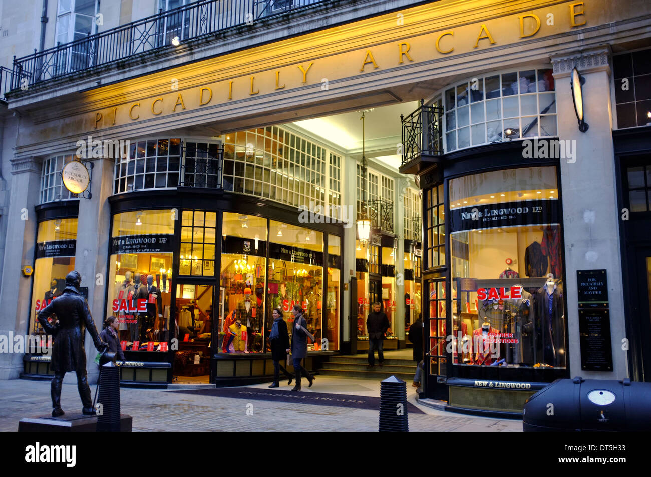 Piccadilly Arcade, luxury boutiques, London Stock Photo