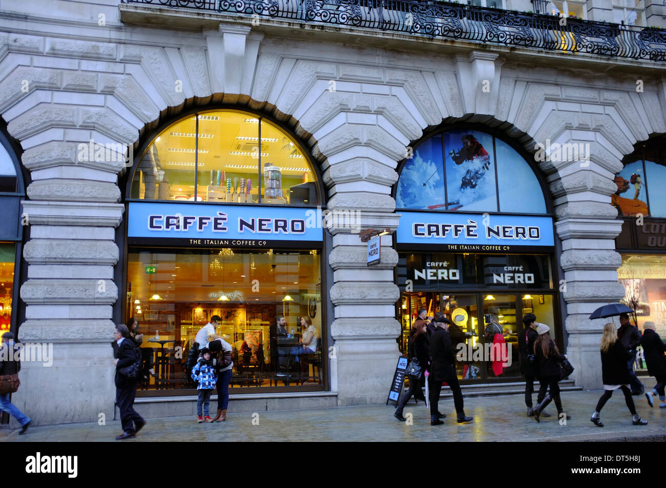 Caffe Nero, Piccadilly, London Stock Photo