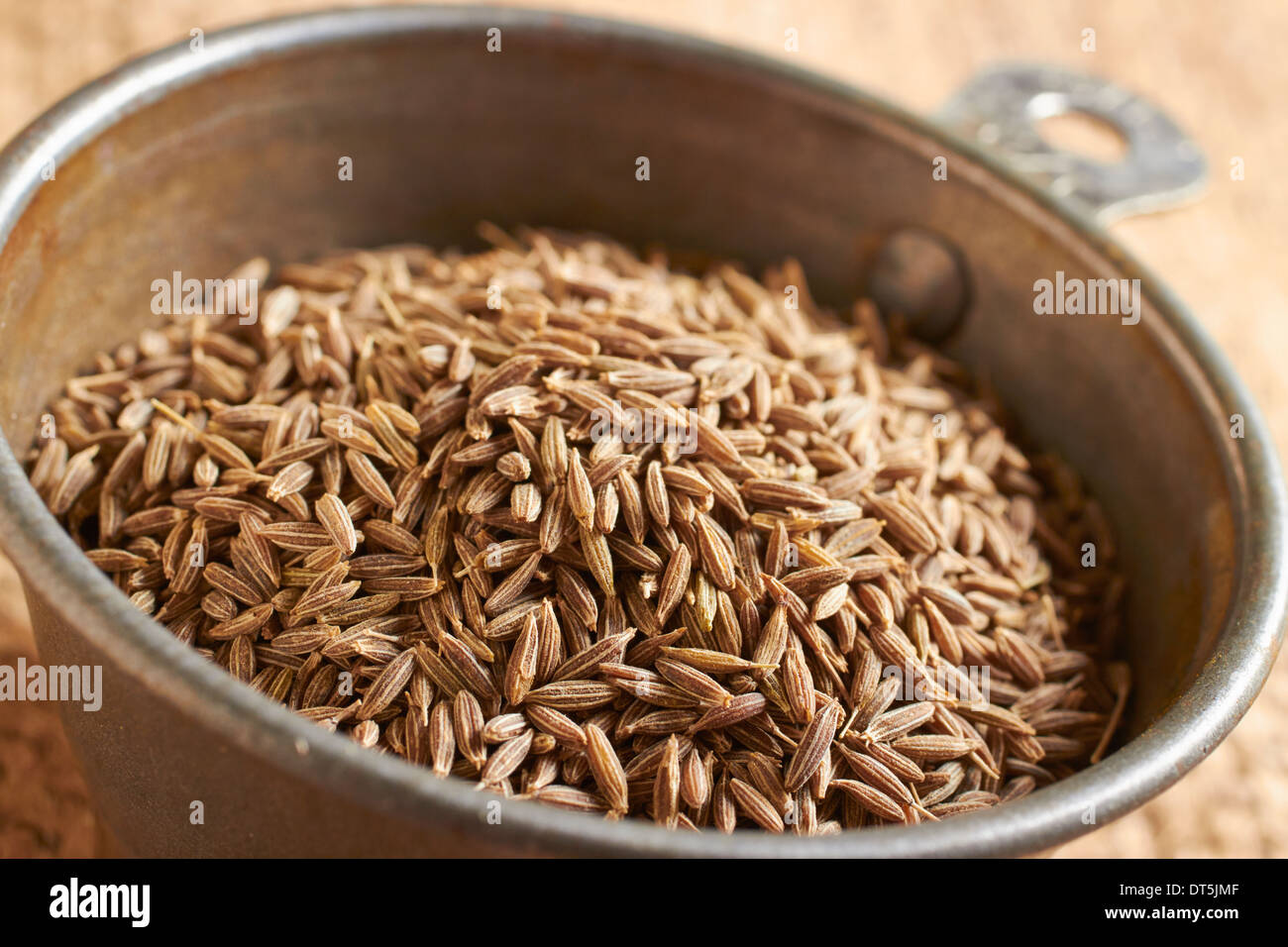 Whole cumin seeds Stock Photo