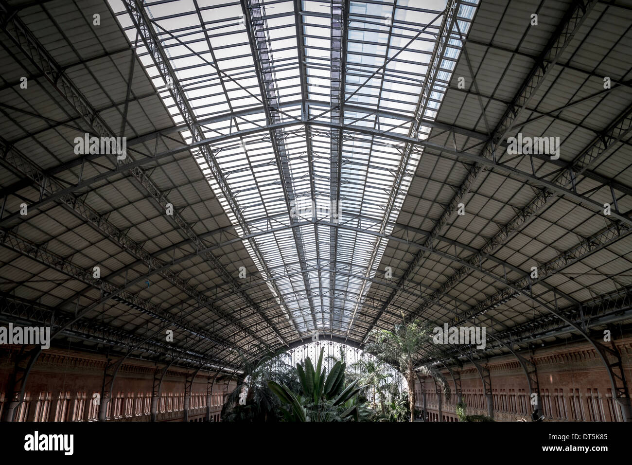 Atocha train station, Image of the city of Madrid, its characteristic architecture Stock Photo