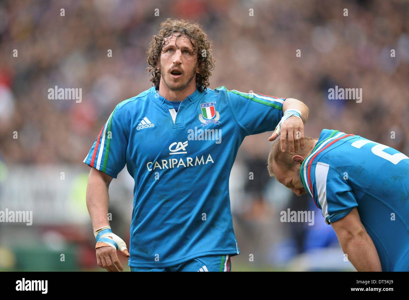 Stade de France, St Denis, France. 09th Feb, 2014. 6 Nations International rugby union. France versus Italy. Mauro Bergamasco (ita) Credit:  Action Plus Sports/Alamy Live News Stock Photo