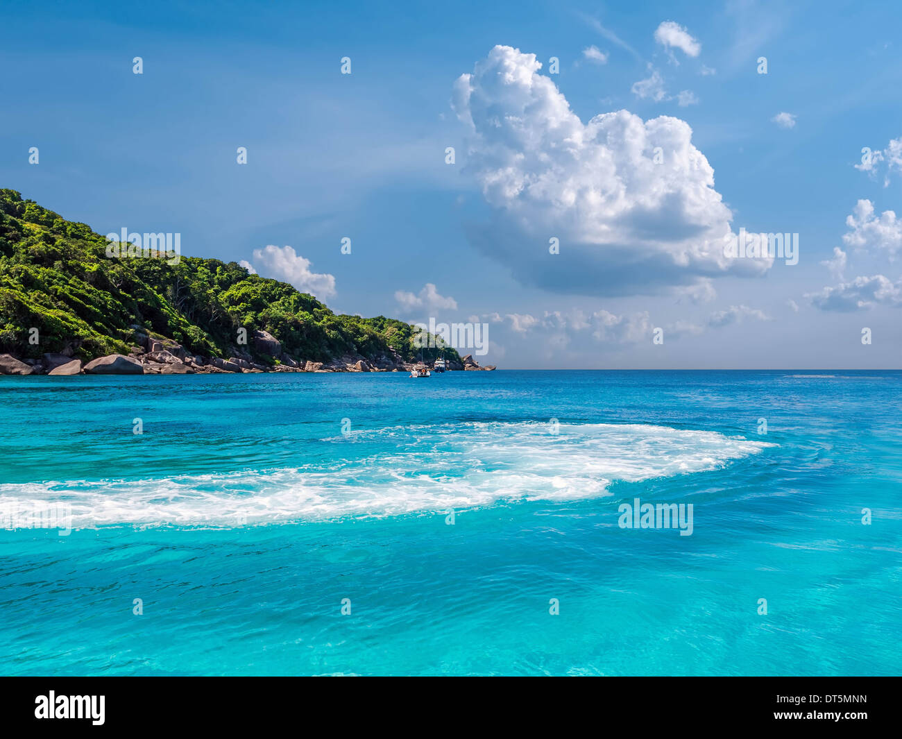 Turquoise waters of Andaman Sea Stock Photo