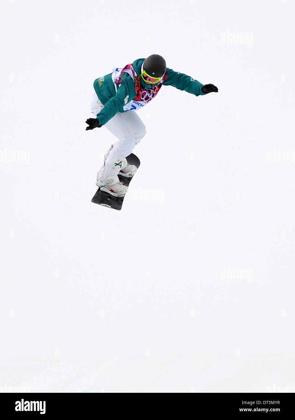 Sochi, Russia. 9th February 2014. Torah Bright (AUS). Womens Snowboard Slopestyle - final - Rosa Khutor Extreme Park - Sochi - Russia - 09/02/2014 Credit:  Sport In Pictures/Alamy Live News Stock Photo