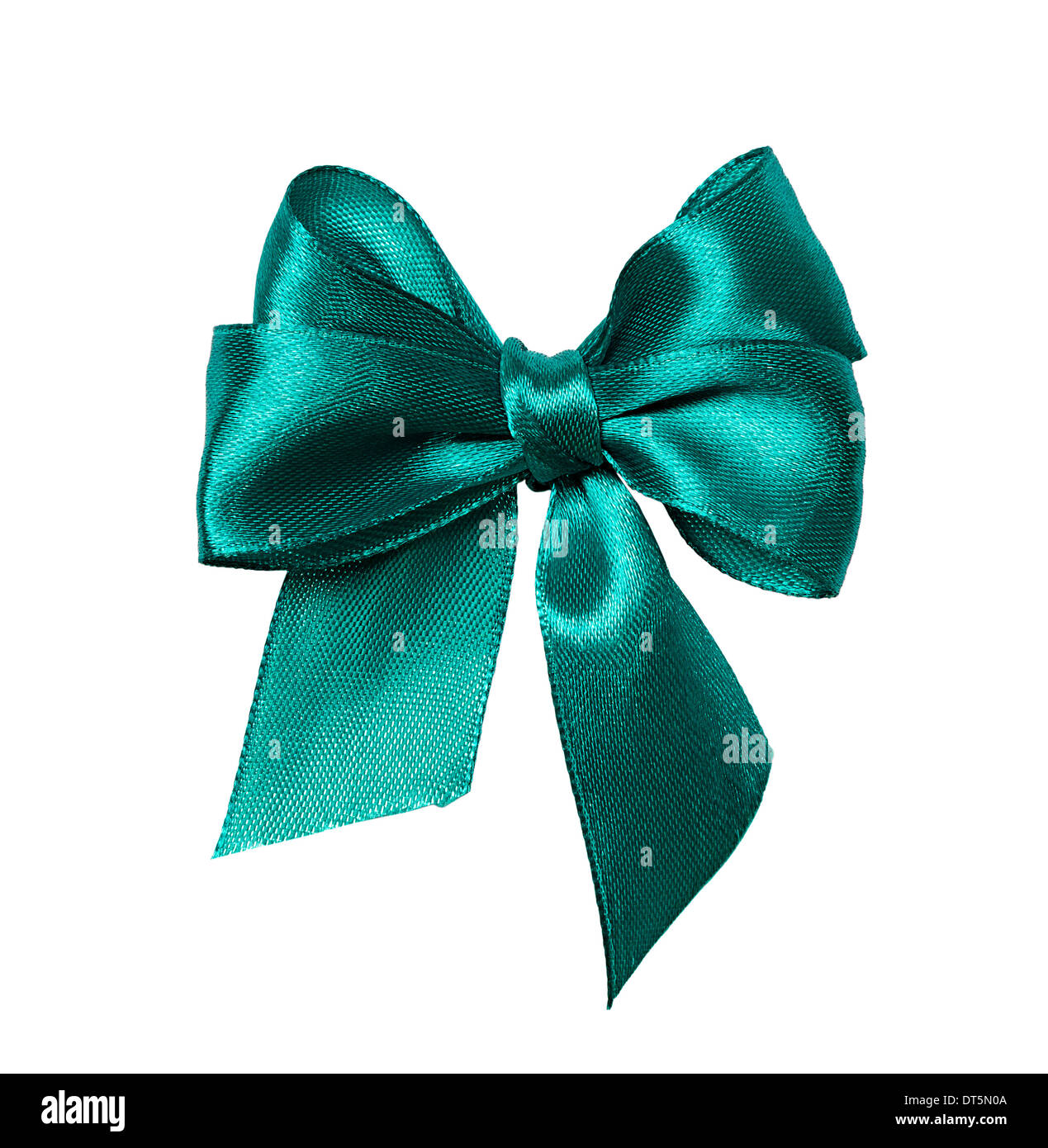 green bow, ribbon isolated on white Stock Photo Alamy