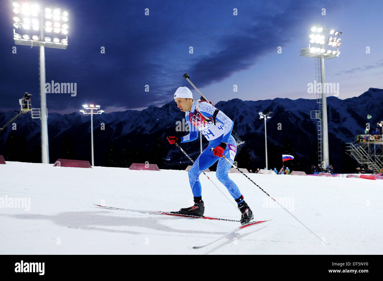 The XXII Winter Olympic Games 2014 in Sotchi, Olympics, Olympische Winterspiele Sotschi 2014 Danil STEPTSENKO (EST) Stock Photo