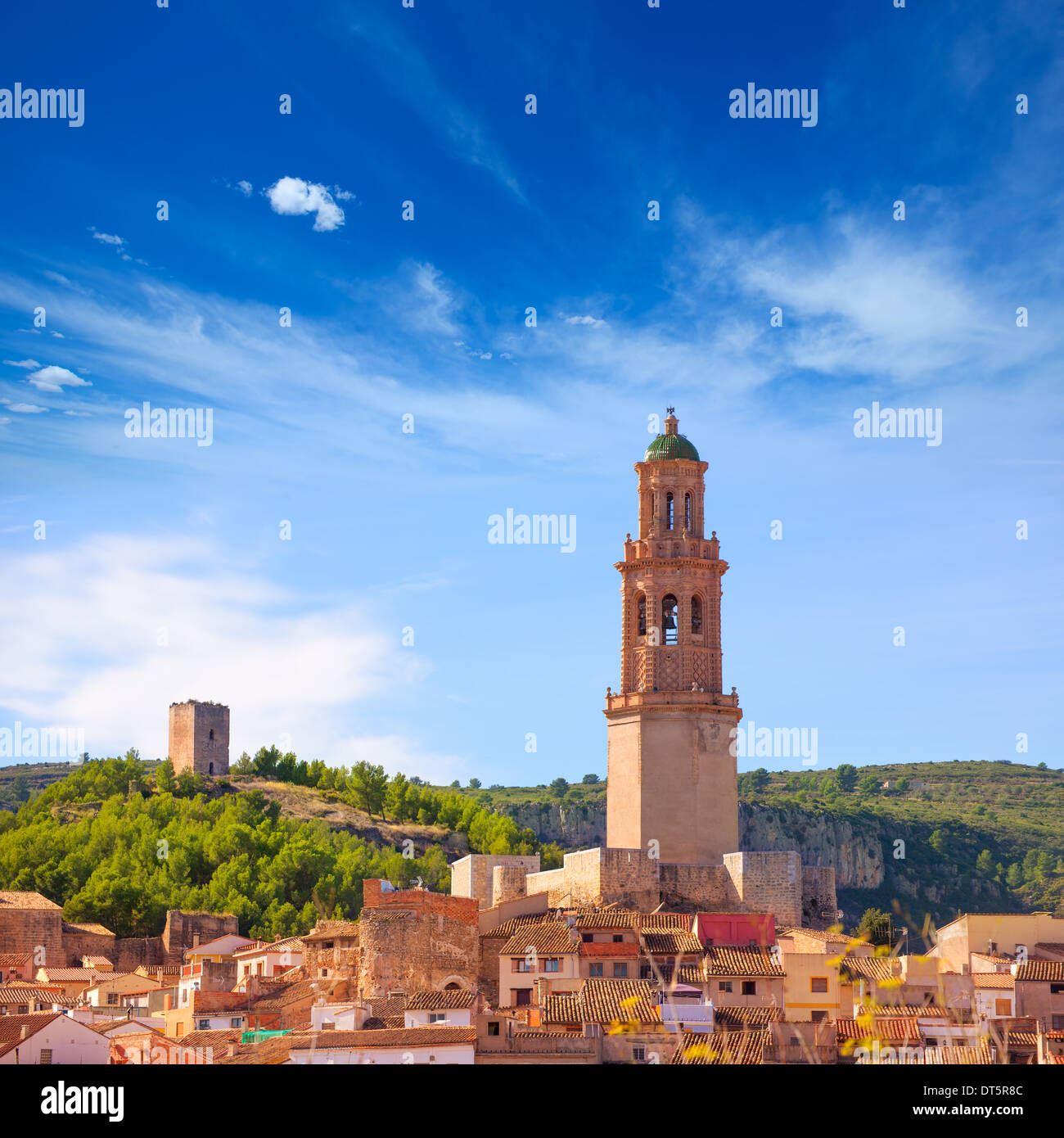 Jerica Castellon village skyline in Alto Palancia of Spain Valencian Community Stock Photo