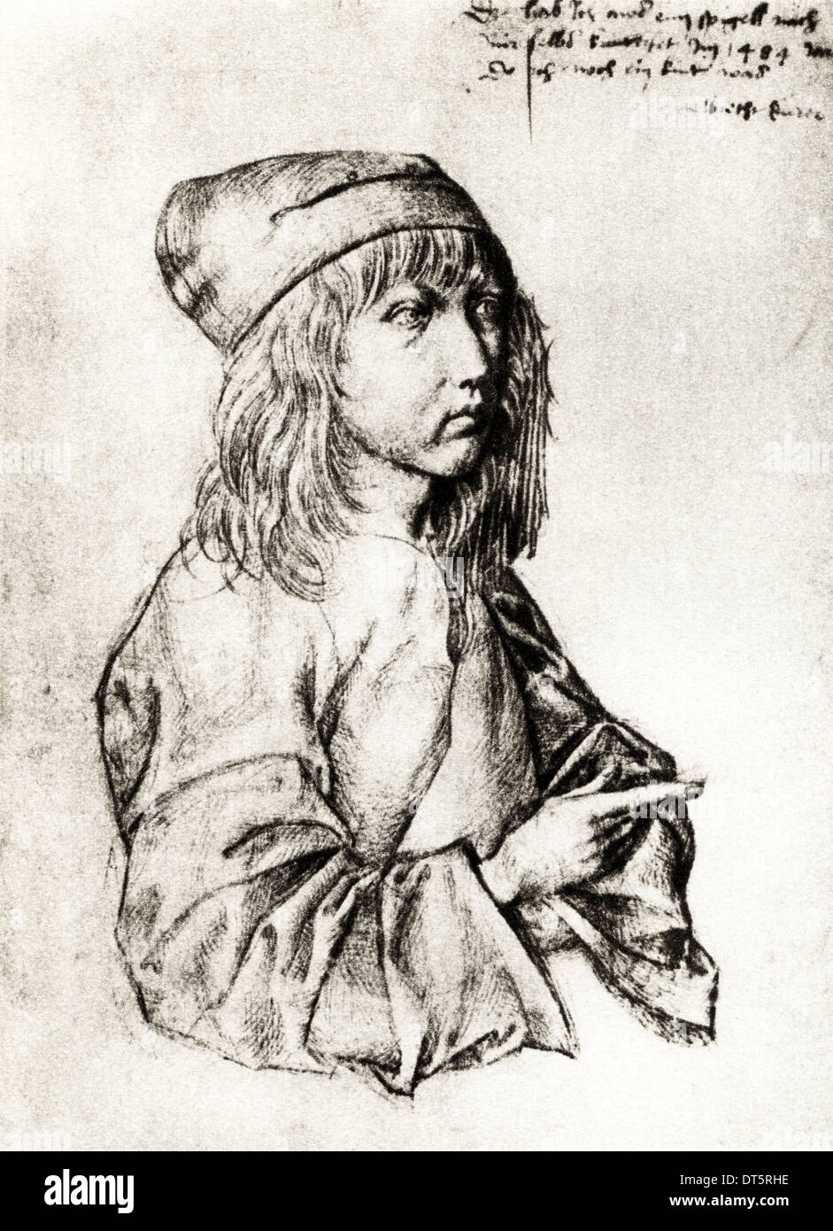 Self portrait by Albrecht Durer circa 1484 German artist 1471 - 1528