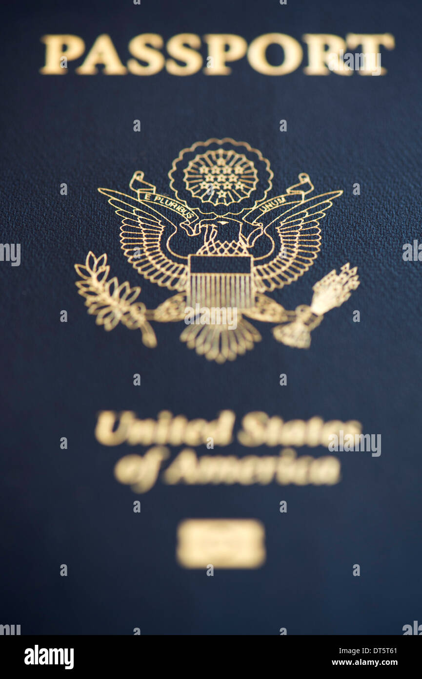 United states of america passport stock photo alamy