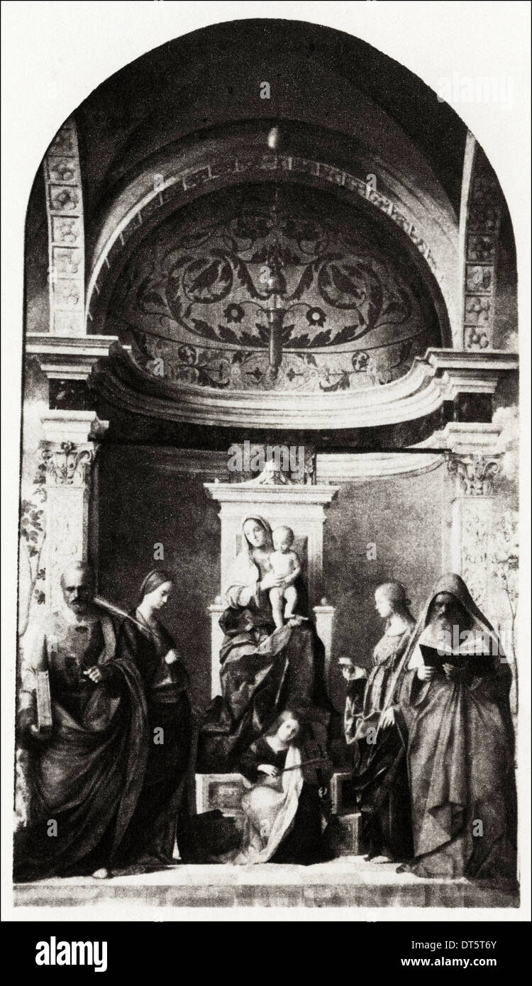 San Zaccaria Altarpiece Painting By Giovanni Bellini Circa 1503 Italian Artist 1430 1516 Stock Photo Alamy