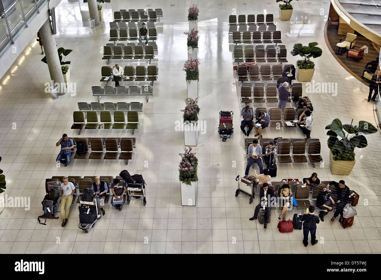 Passenger lounge and waiting area at Suvarnabhumi airport Bangkok Thailand S. E. Asia Stock Photo
