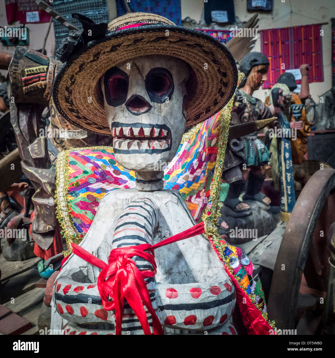 Skeleton in Antigua, Guatemala Stock Photo