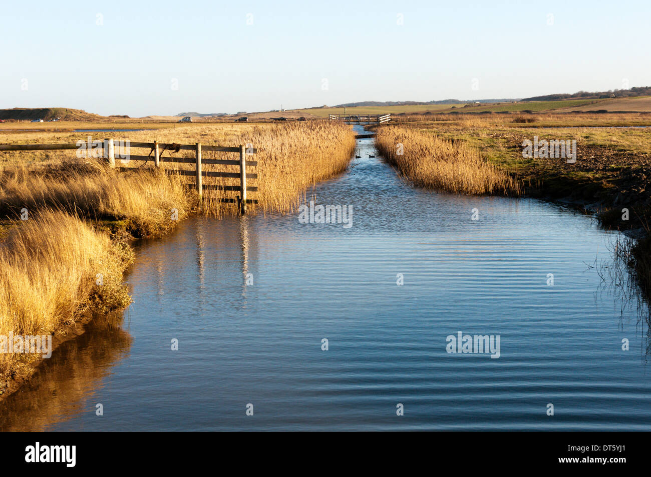 Salthouse Marshes near Cley on the North Norfolk coast. Stock Photo