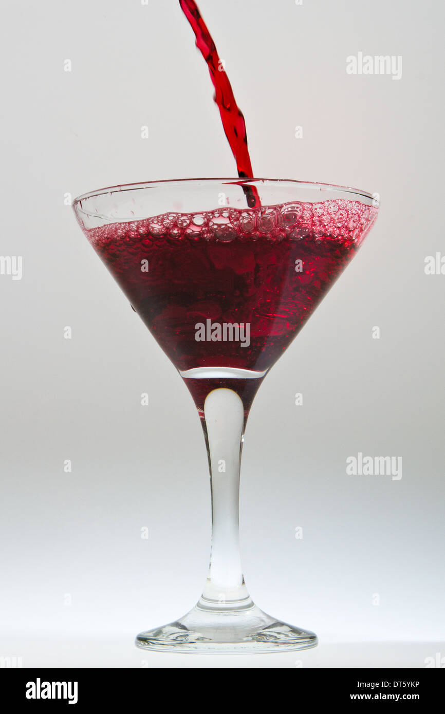 glass of red wine isolated on white background Stock Photo - Alamy