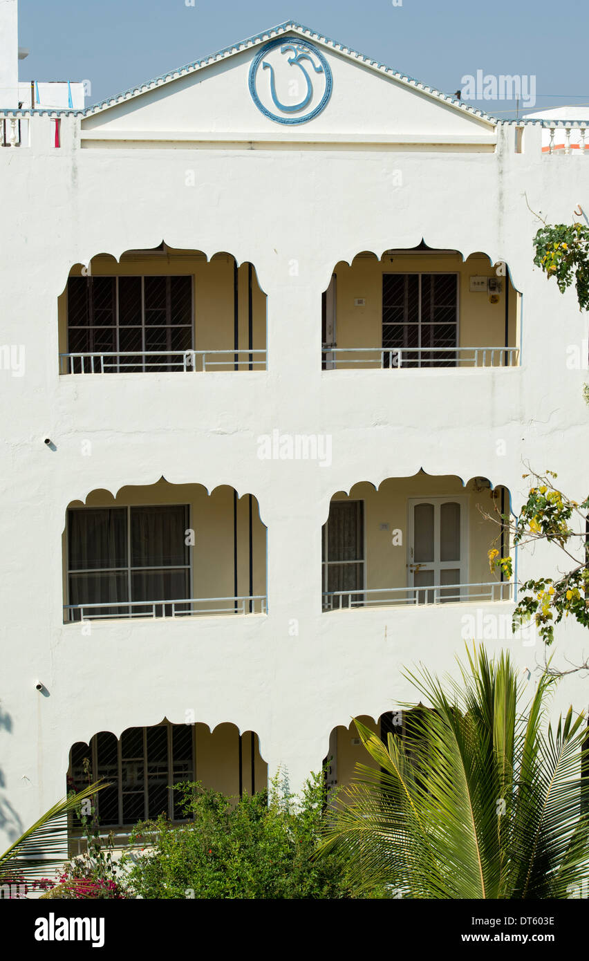 Indian town apartments. Puttaparthi, Andhra Pradesh, India Stock Photo