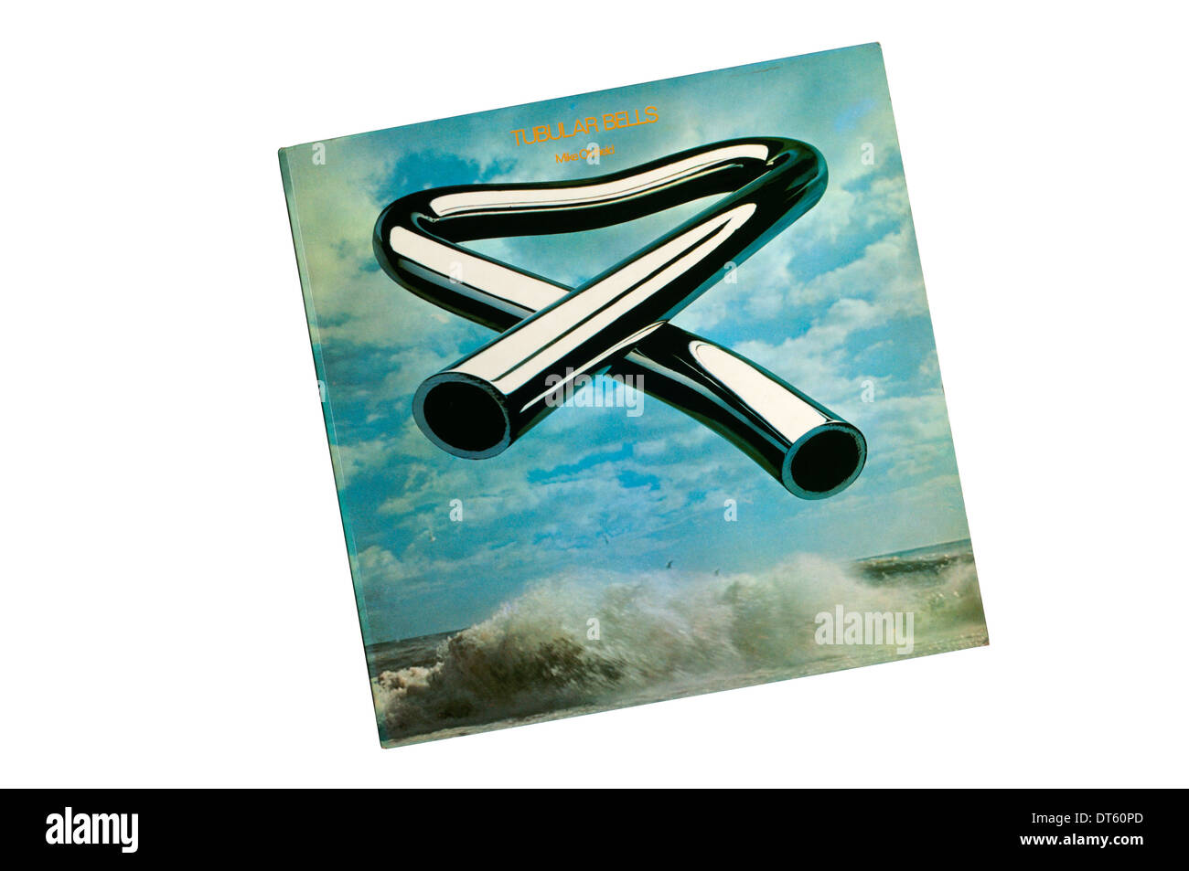 Tubular Bells was the 1973 debut album of English musician Mike Oldfield.  It was the first album released by Virgin Records. Stock Photo