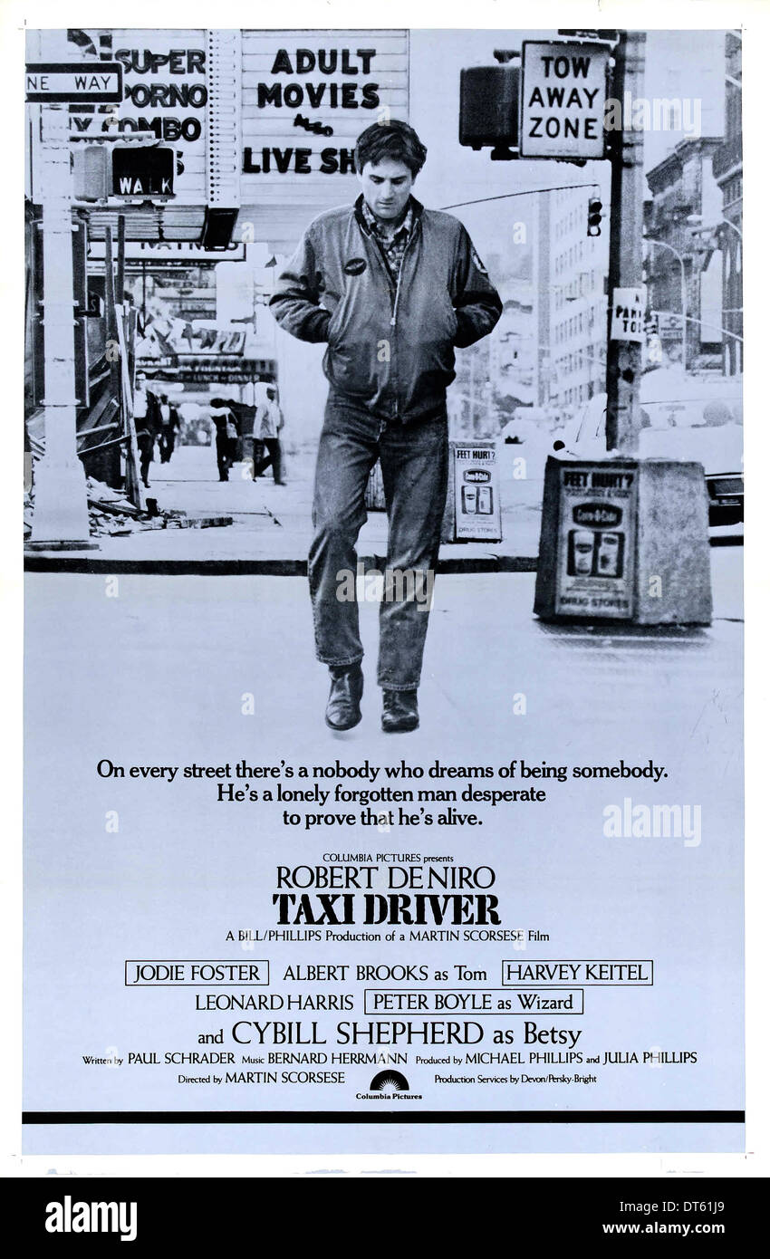 Robert De Niro Poster Taxi Driver 1976 Stock Photo Alamy