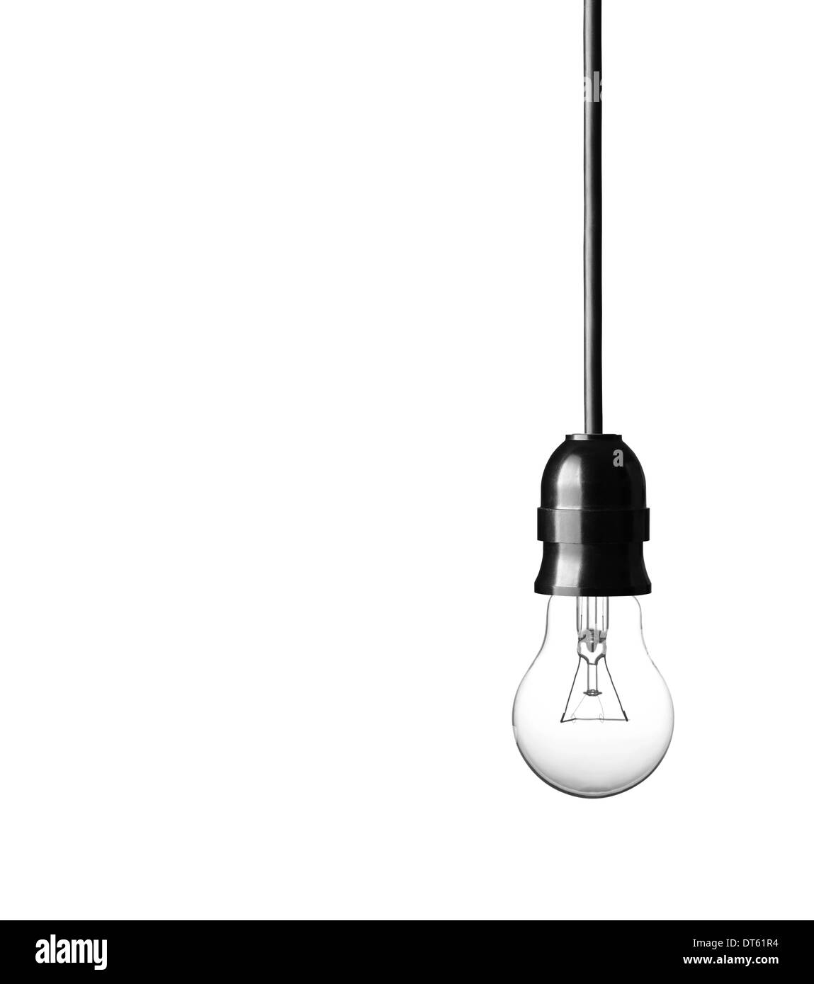 Light bulb isolated on white background Stock Photo - Alamy