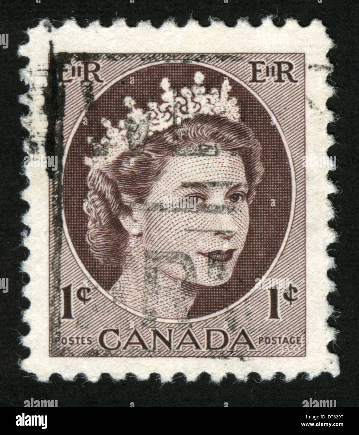 Canada, Postage stamp, post mark, stamp, post stamp, Queen Elizabeth II