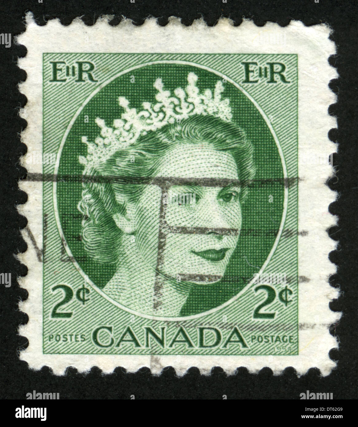 Canada, Postage stamp, post mark, stamp, post stamp, Queen Elizabeth II