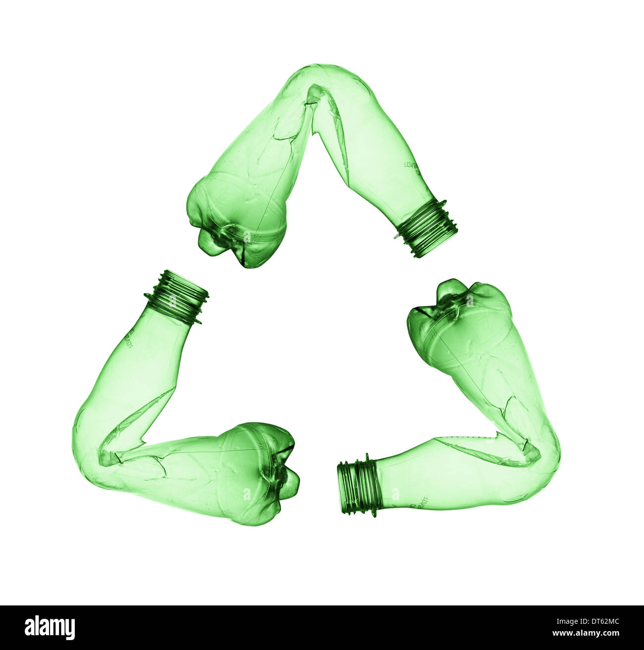empty used plastic bottle on white background Stock Photo - Alamy