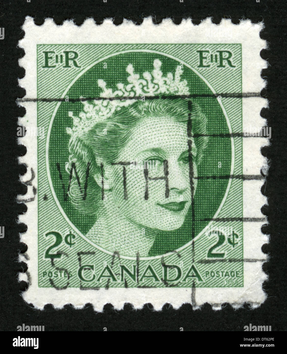 Canada, Postage stamp, post mark, stamp, post stamp, Queen Elizabeth II