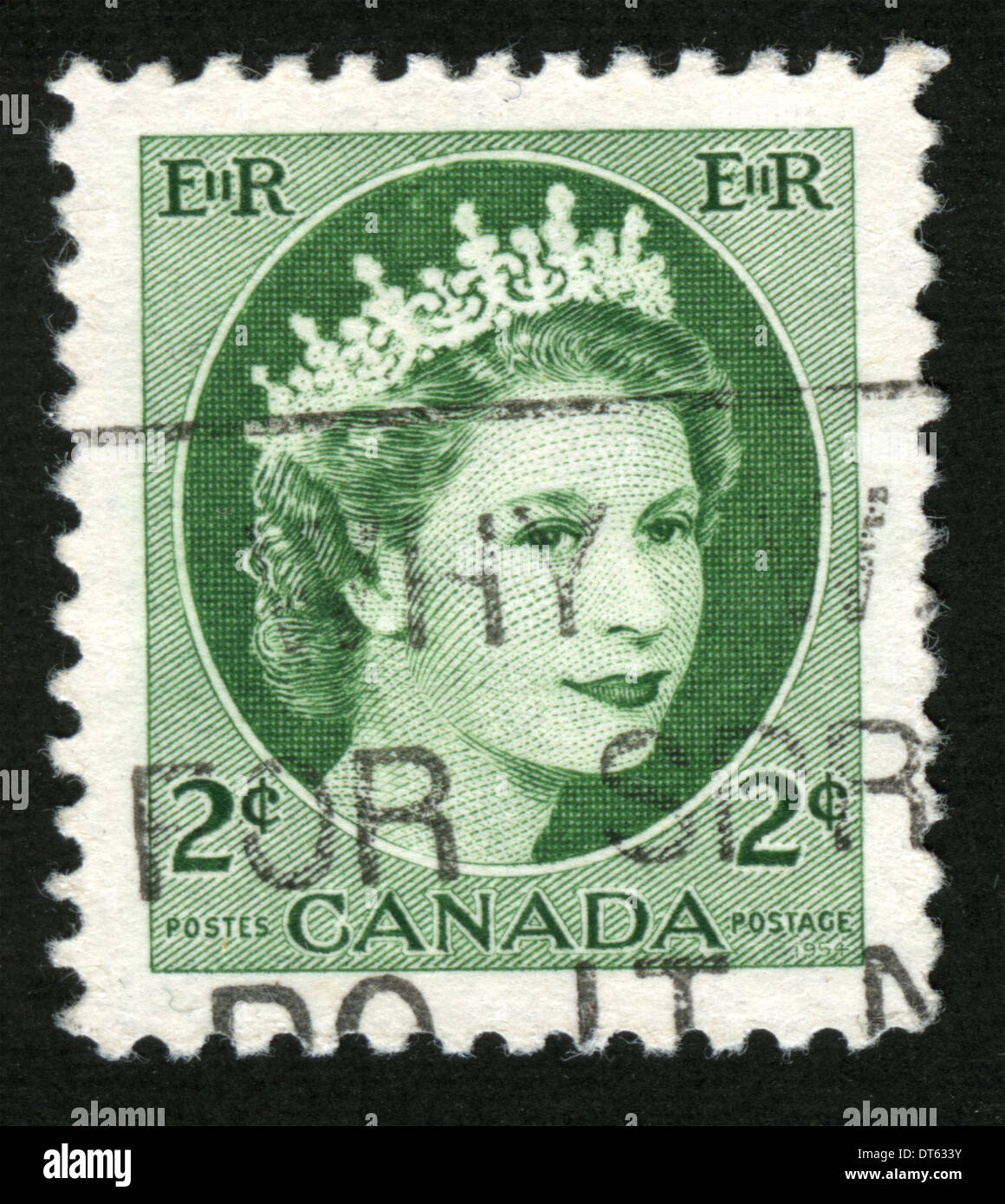 Canada, Postage stamp, post mark, stamp, post stamp, Queen Elizabeth II