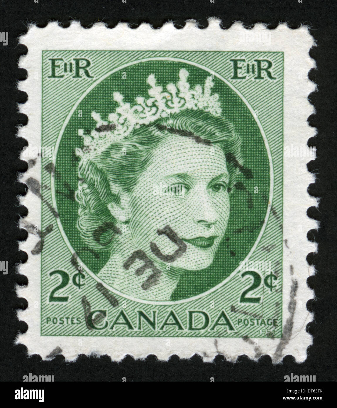 Canada, Postage stamp, post mark, stamp, post stamp, Queen Elizabeth II ...