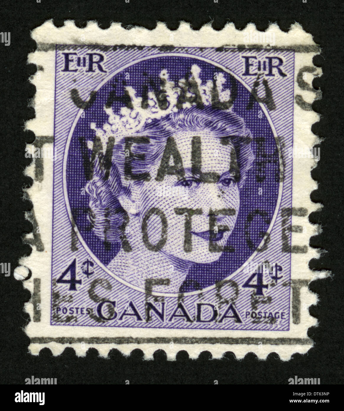 Canada, Postage stamp, post mark, stamp, post stamp, Queen Elizabeth II