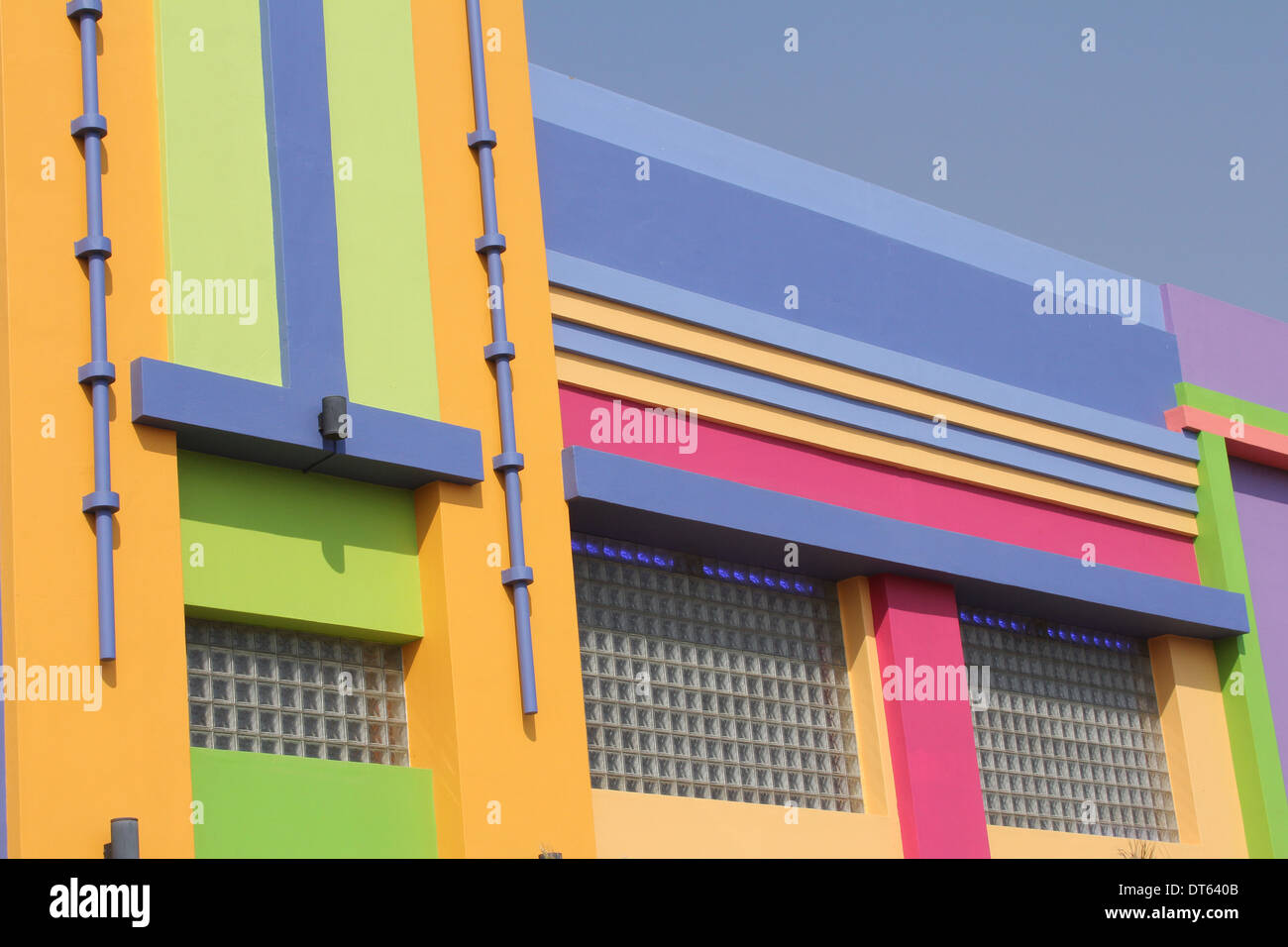 Front of a large Art deco supermarket on he outskirts of Swakopmund ,Namibia Stock Photo