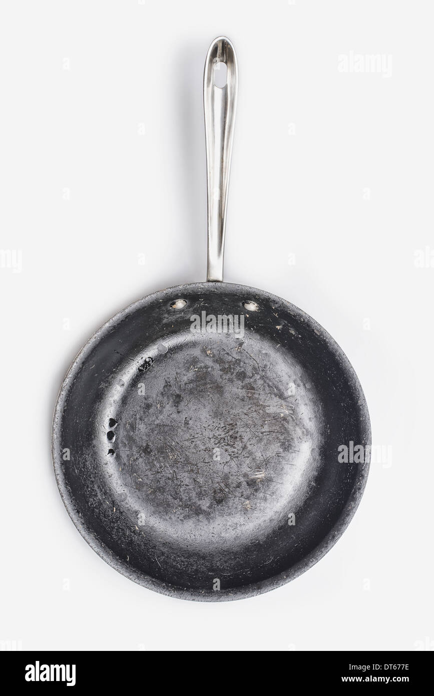 A well seasoned frying pan, with a smooth cooking surface Stock Photo