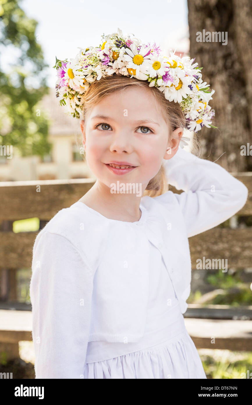bridesmaid floral headpiece