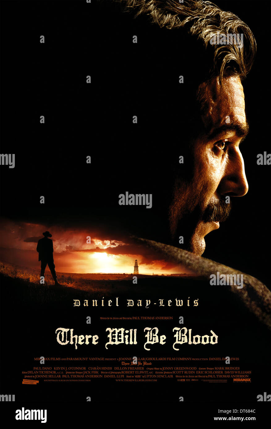 Daniel Day Lewis Retro movie poster There will be blood