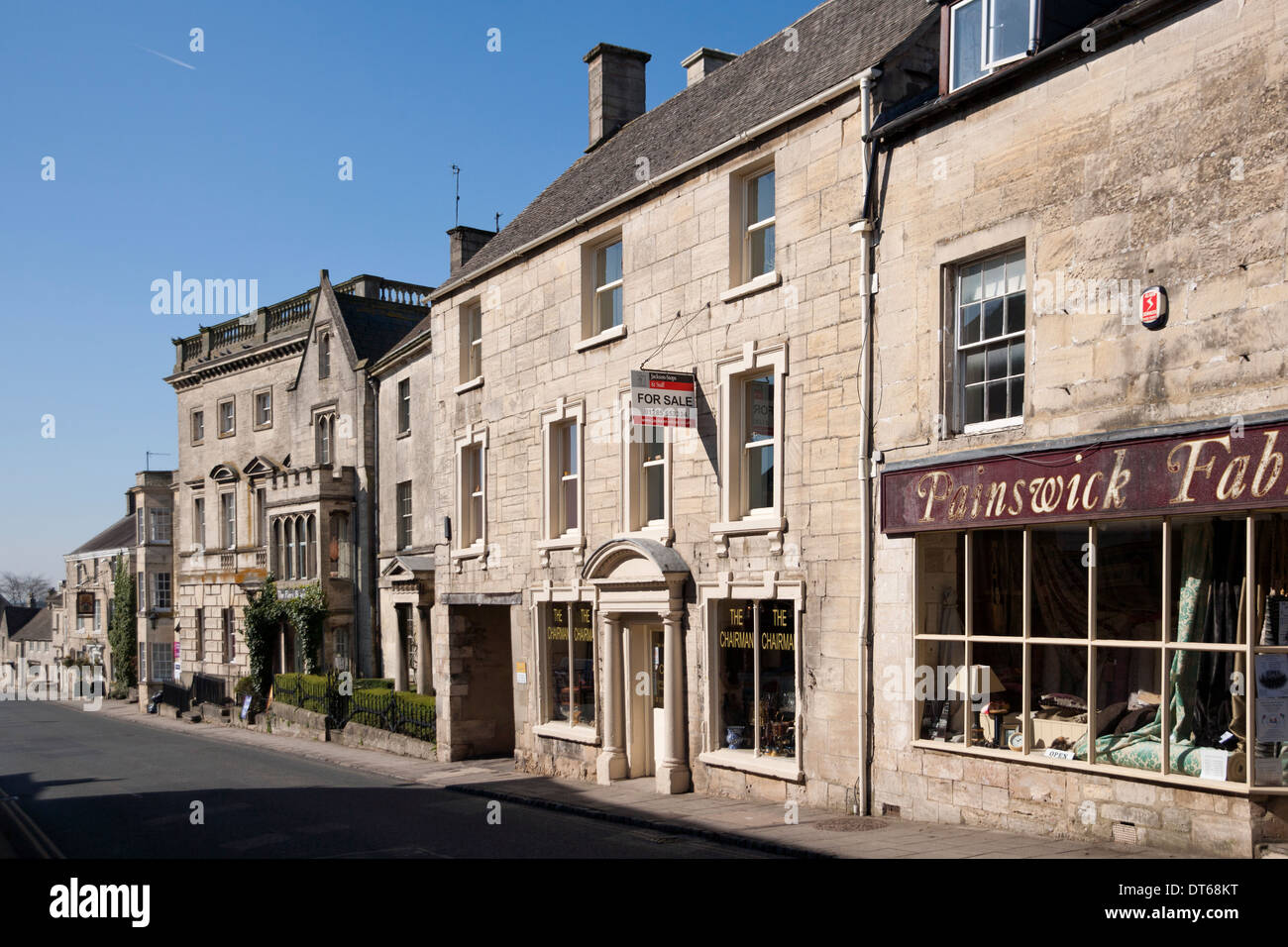Street scene, Painswick, Gloucestershire, UK Stock Photo Alamy