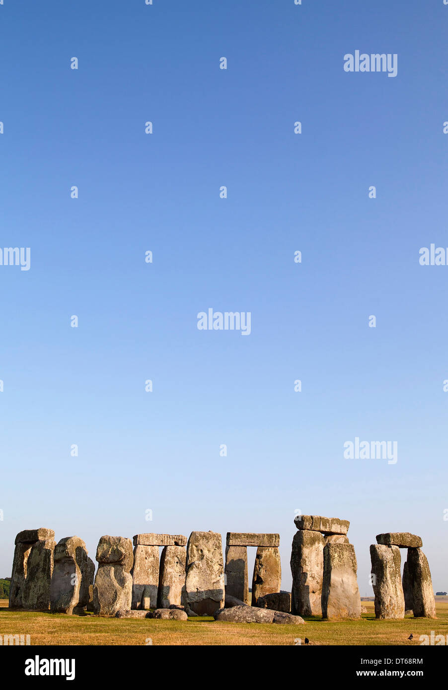 England, Wiltshire, Salisbury Plain, Stonehenge, Prehistoric ring of standing stones. Stock Photo