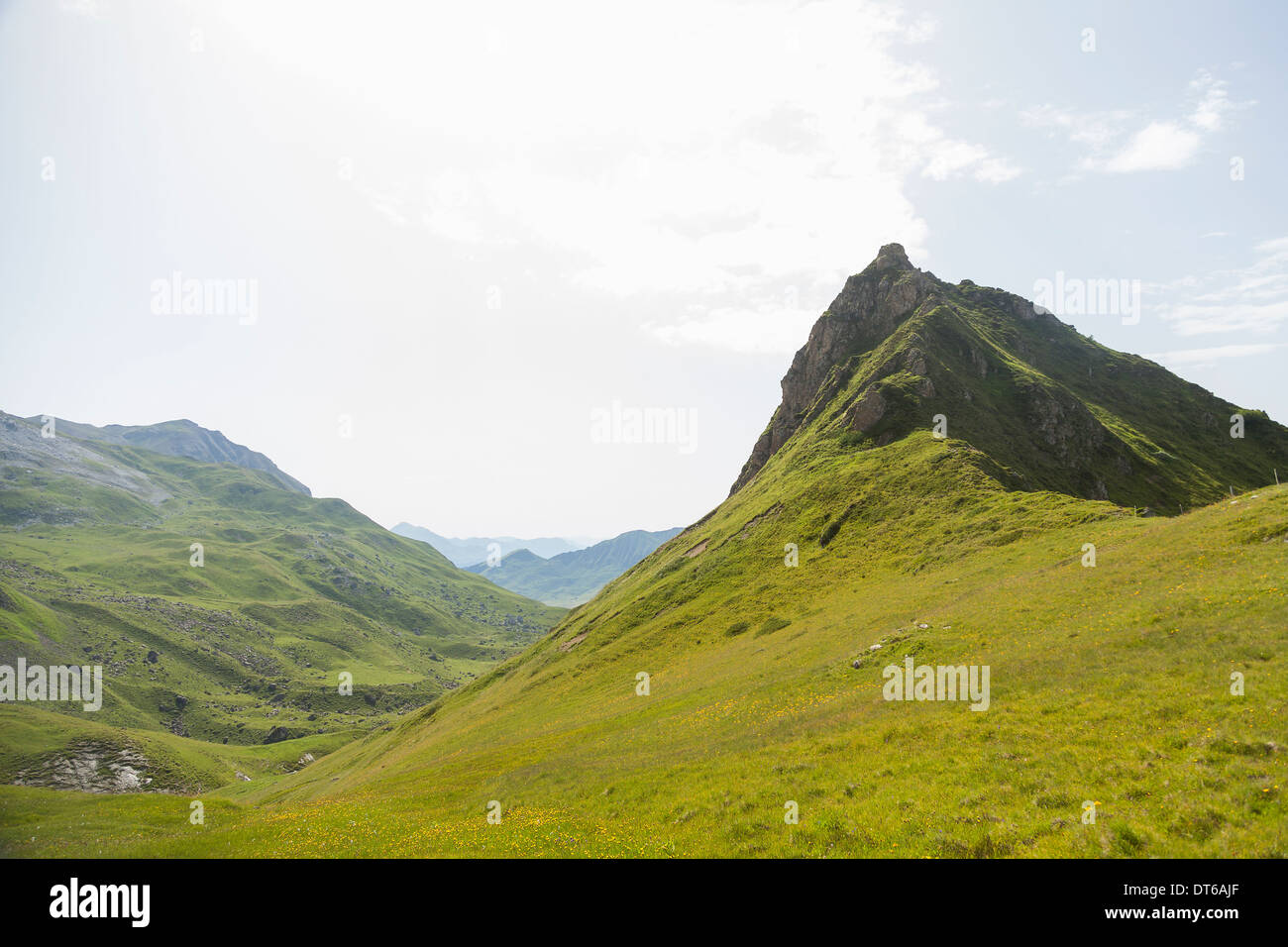 Mountains, Schanfigg, Graubuenden, Switzerland Stock Photo