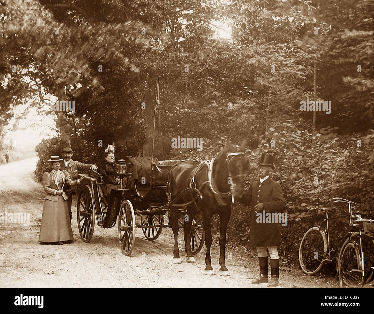 Lane near Ruthin Victorian period Stock Photo