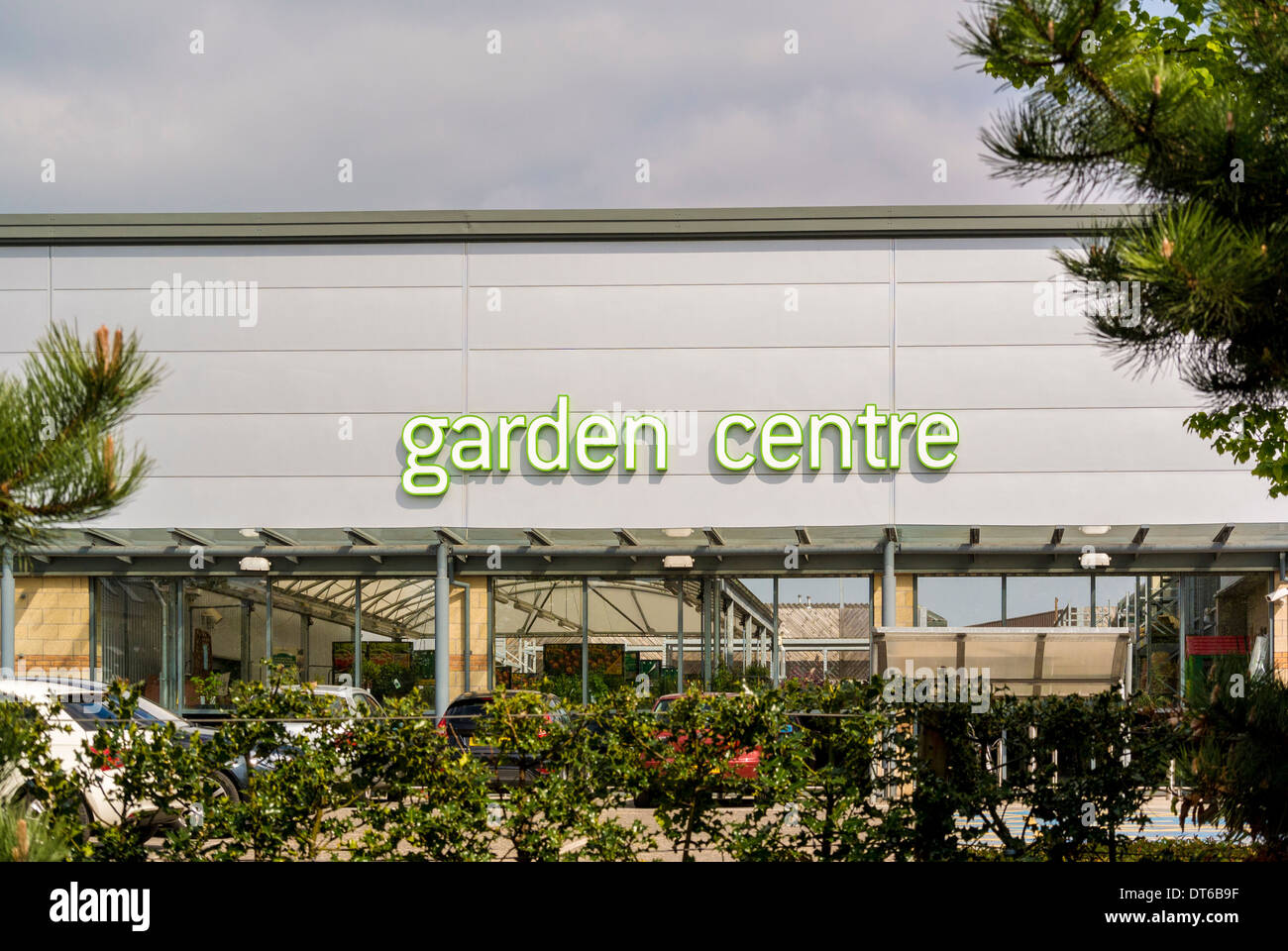 Garden centre sign Stock Photo - Alamy