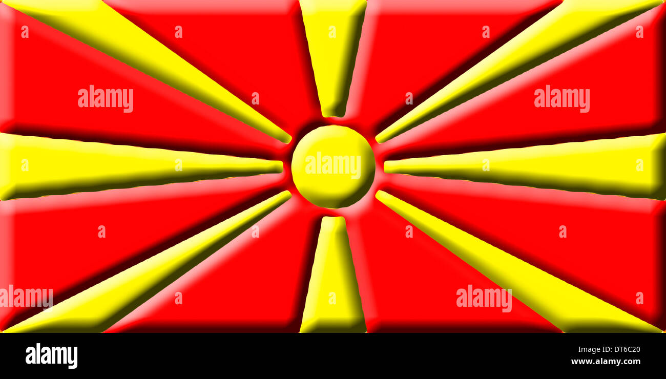 Former Yugoslav Republic Of Macedonia National Flag Stock Photo Alamy