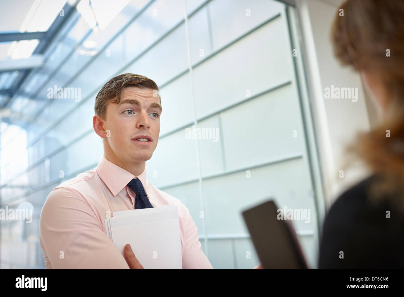 Business colleagues in discussion Stock Photo