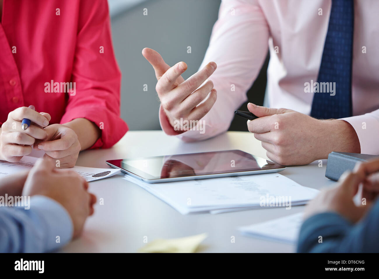 Business colleagues in meeting Stock Photo