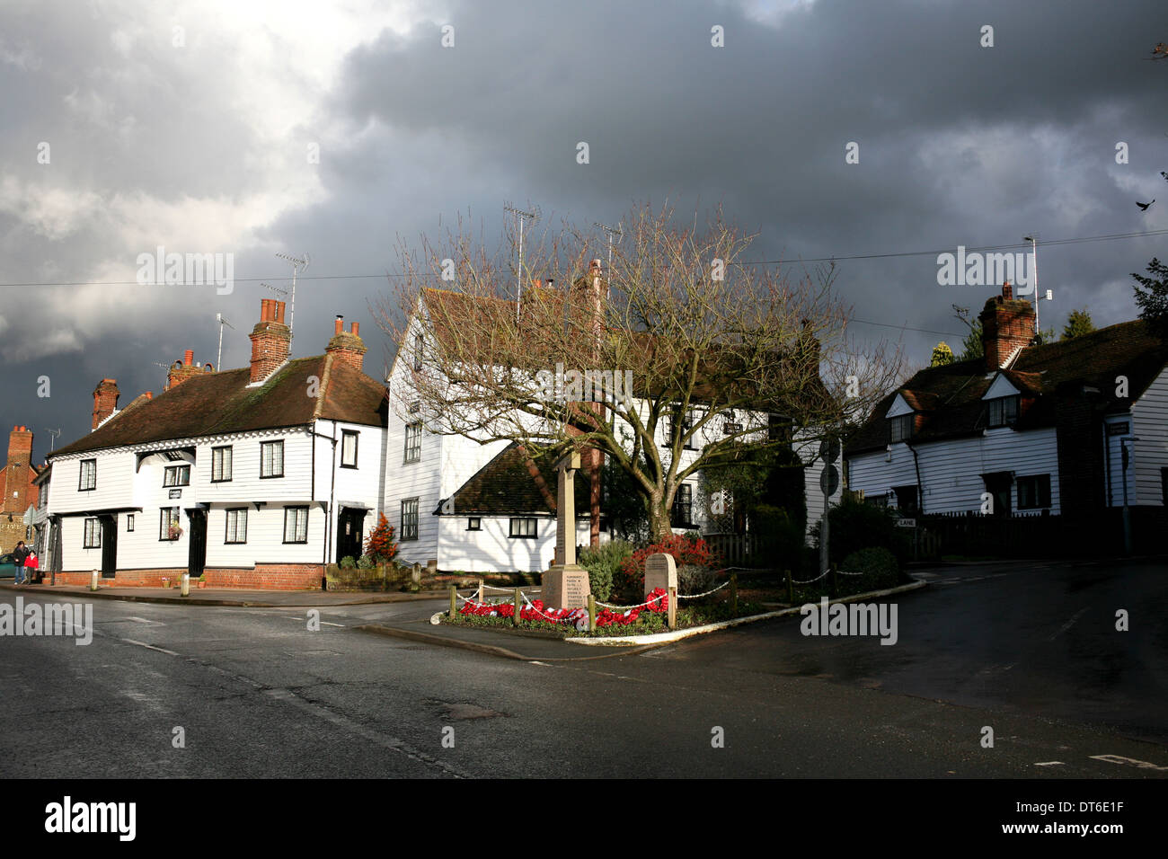 eynsford village in the civil parish of sevenoaks in the district of kent south east of england uk 2014 Stock Photo