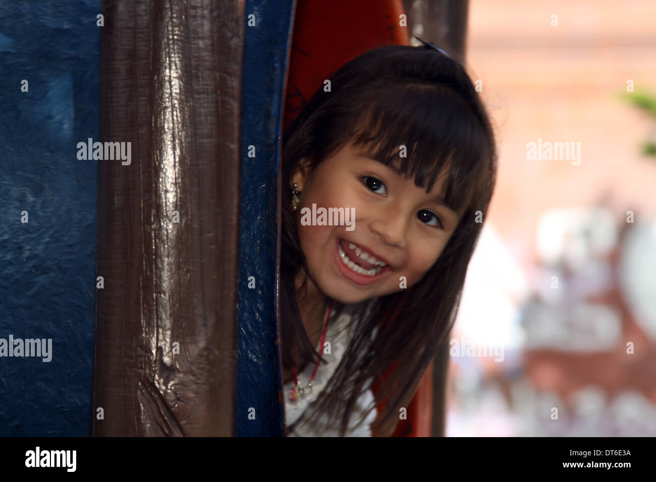 Little girl smiling Stock Photo