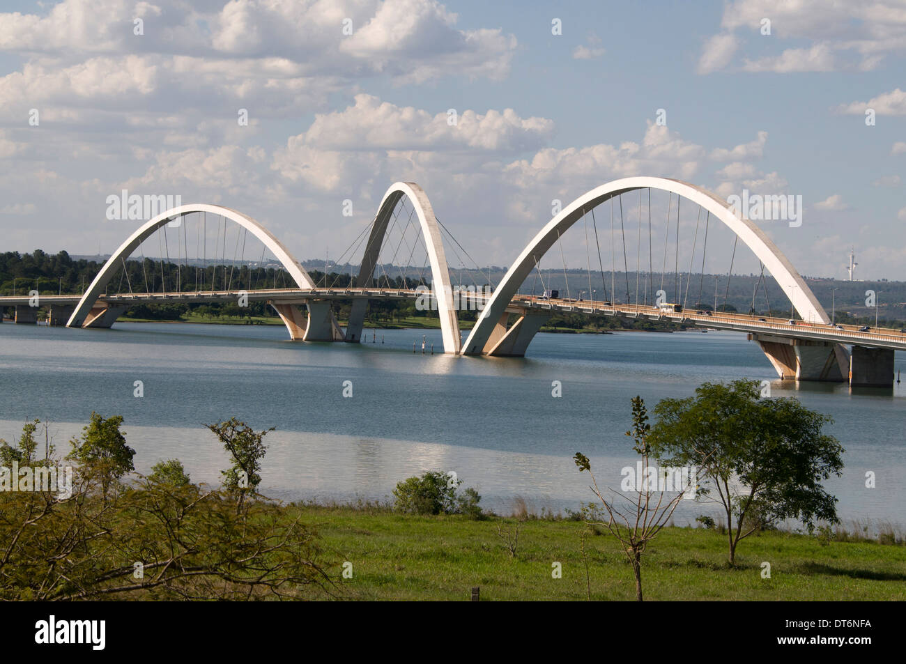The Juscelino Kubitschek Bridge, also known as the President JK Bridge