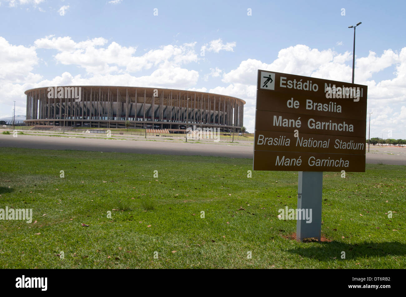 Estadio Nacional Mane Garrincha ( Brasilia National Stadium) is a multi-purpose stadium in Brasilia, Brazil. Stock Photo