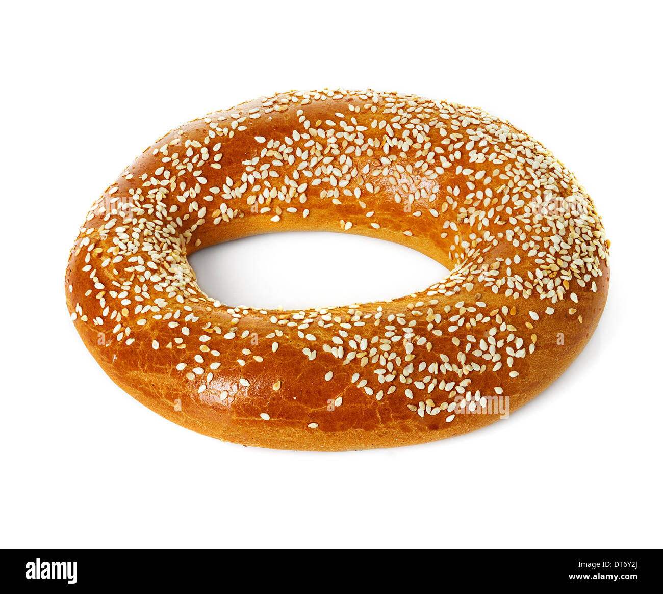 bagel with sesame seeds Stock Photo
