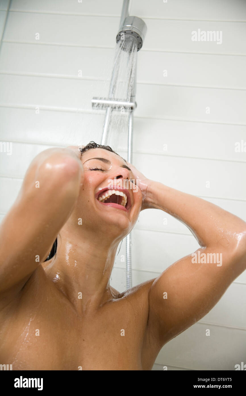 Shower, Nude, Women Stock Photo - Alamy